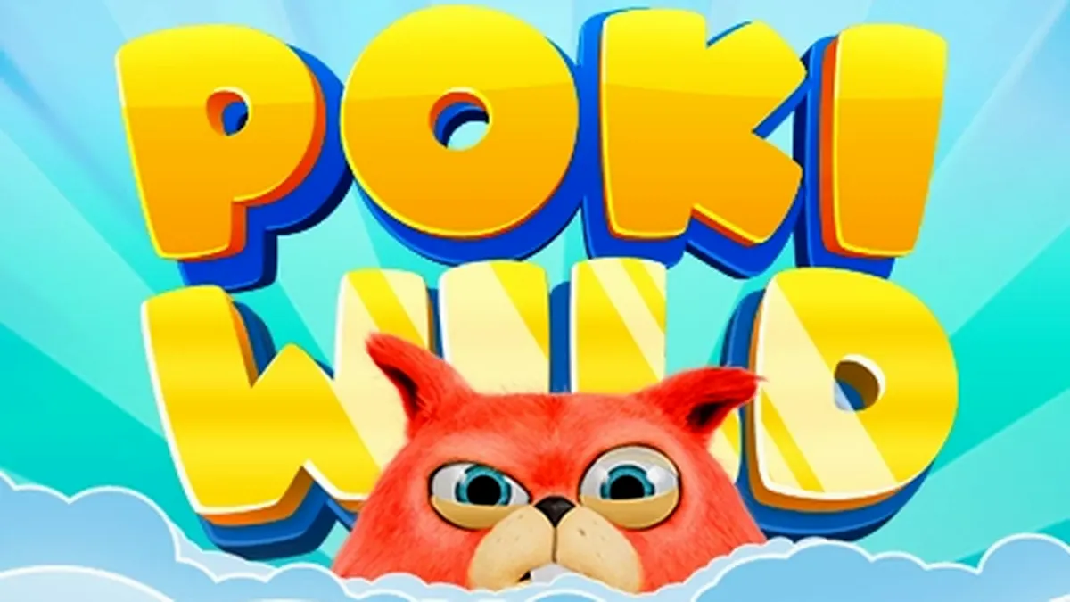 Interface vibrante e festiva do slot Poki Wild com símbolos brilhantes